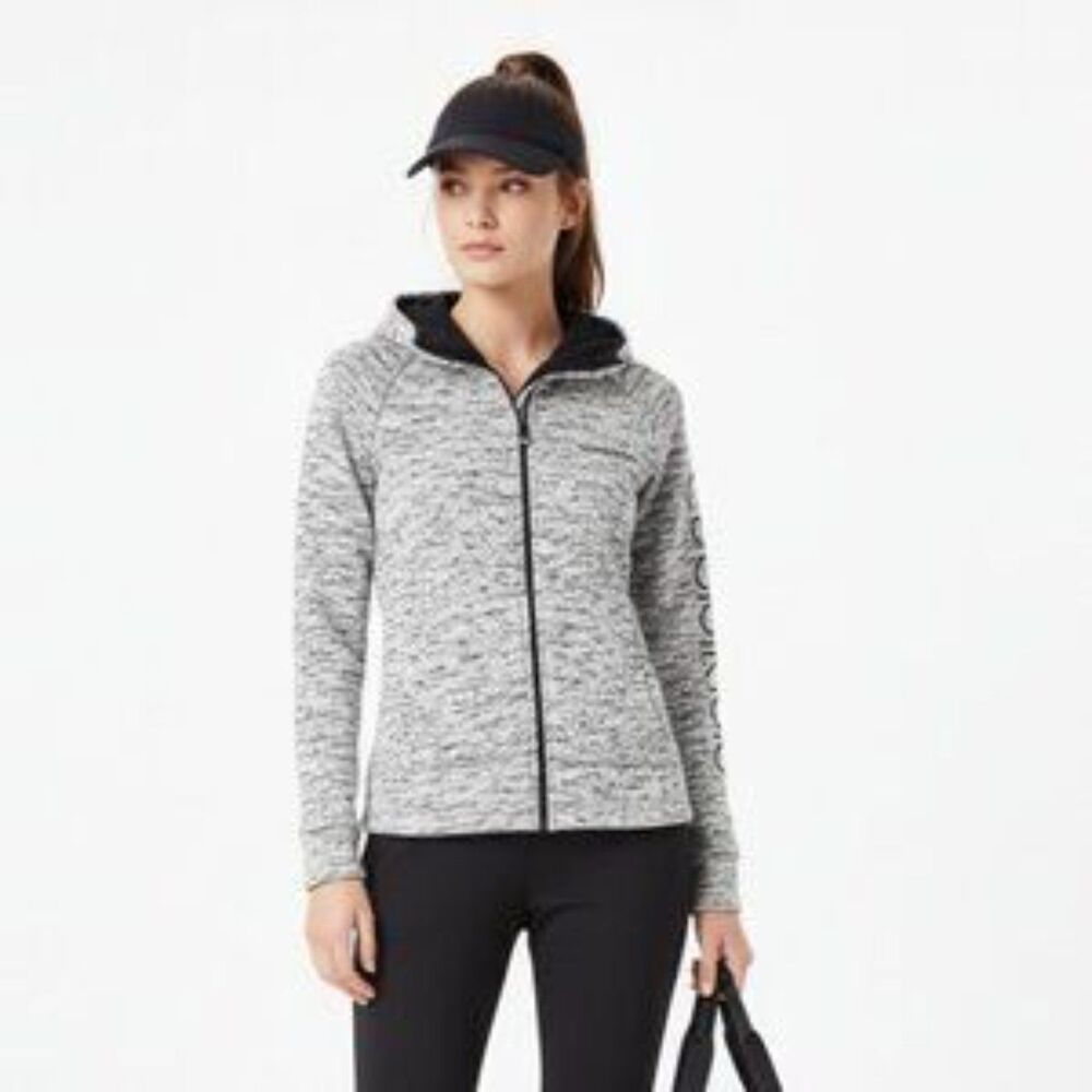 Calvin Klein Performance Gray & Black Hoody Zip Up Long Sleeve Sport Jacket M